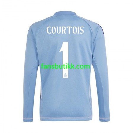 Fotballdrakt Real Madrid Thibaut Courtois 1 Keeper Hjemmetrøye 2024-2025 Langermet